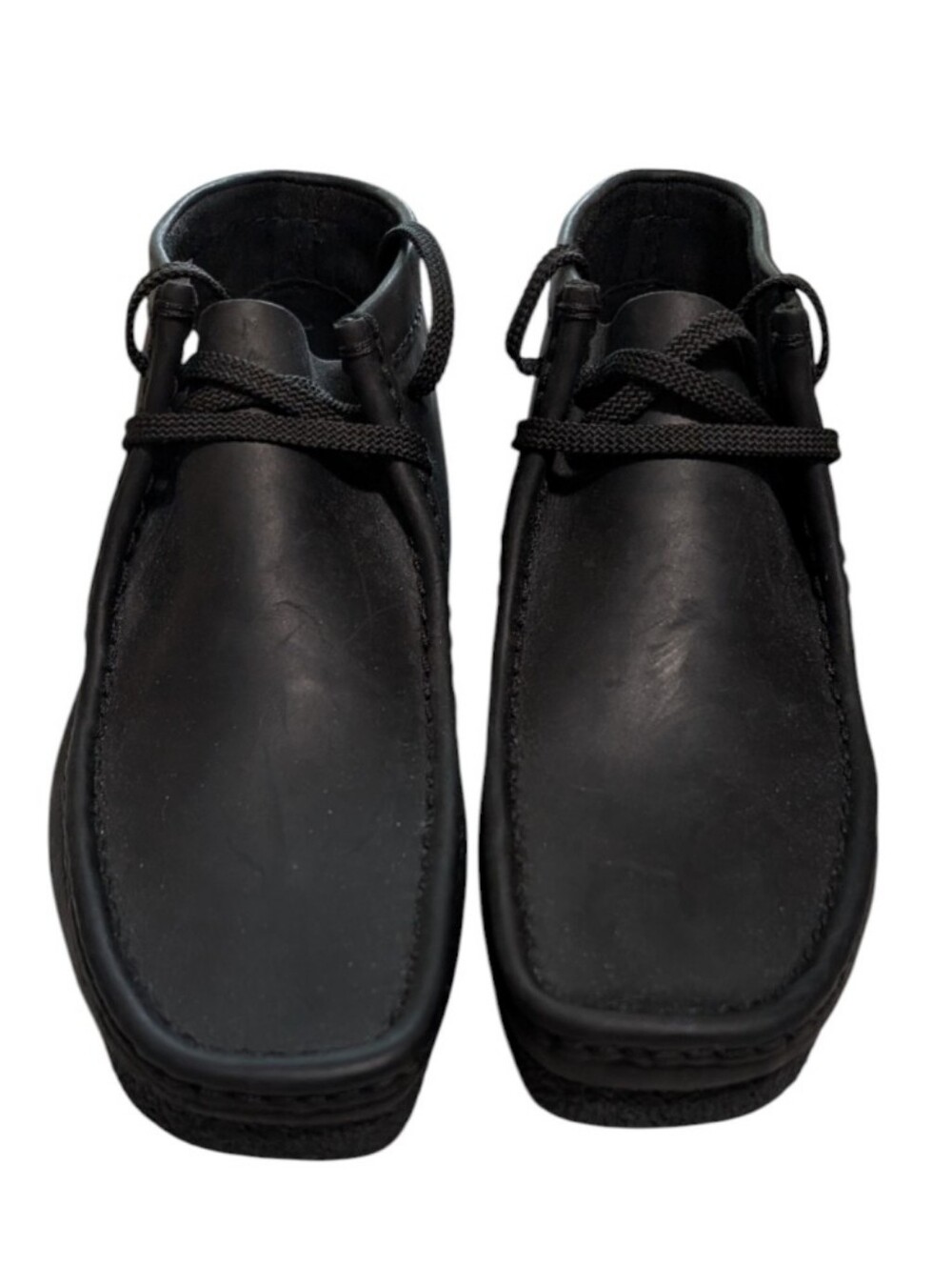 Clarks Shacre Boot Men's Size 8 M Black Leather Chukka Wallabee Style 5059304570